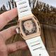 New Replica Richard Mille Skull RM52-01 Rose Gold White Rubber Strap Watch (8)_th.jpg